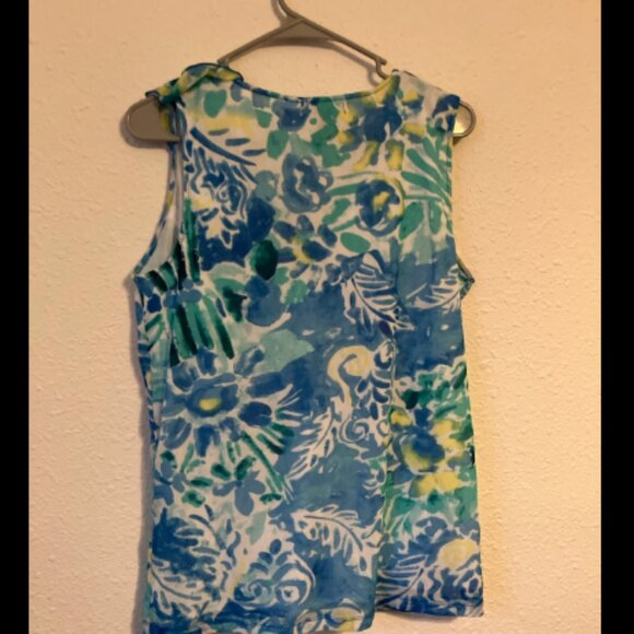 🎃3/$10 SALE🎃Chaps brand size 1X Colorful Sleeveless Top - Picture 4 of 4